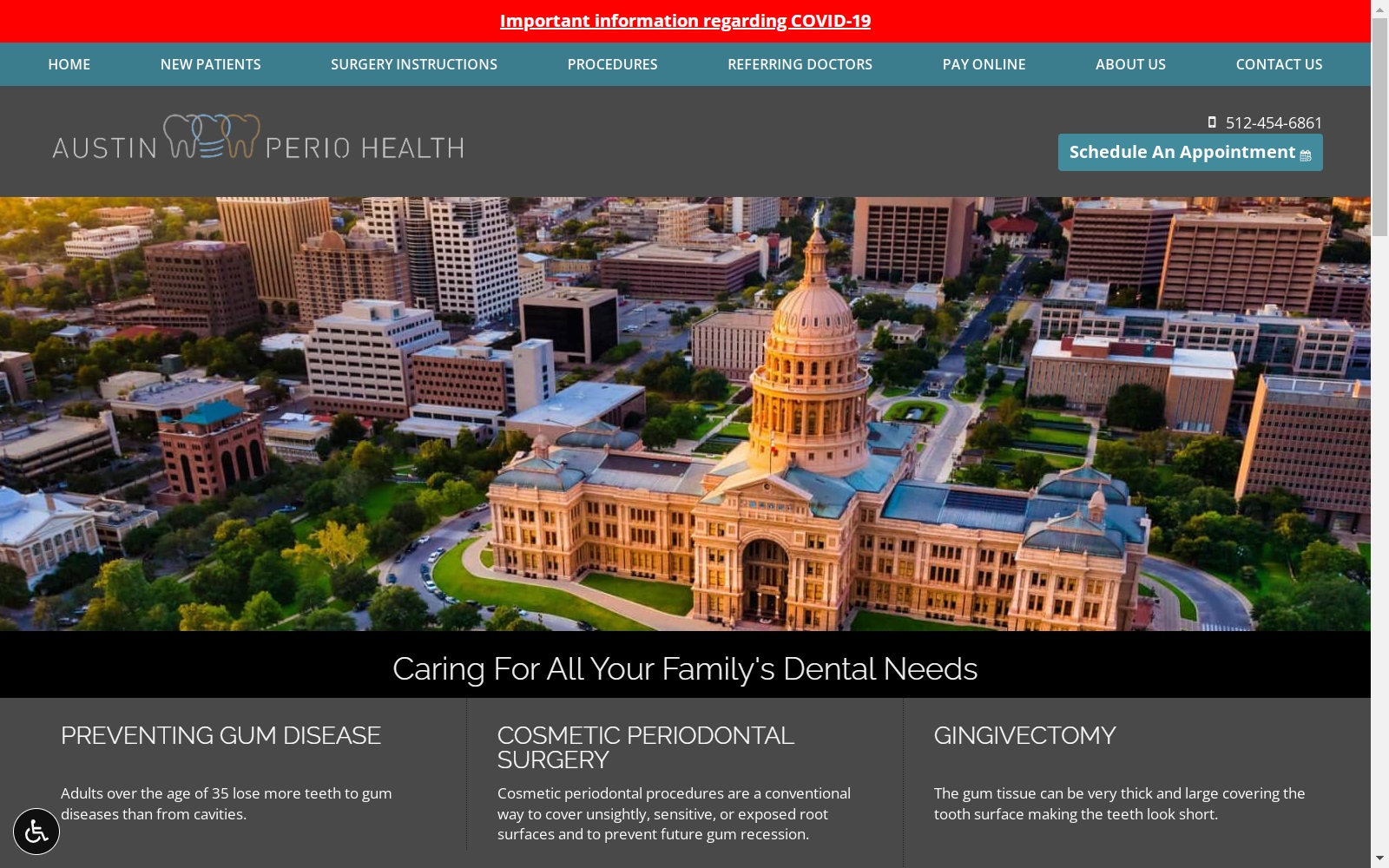 austinperiohealth.com screenshot