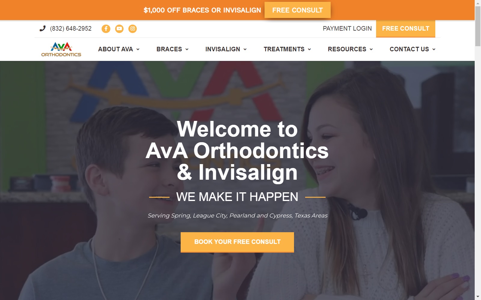 avaorthodontics.com screenshot