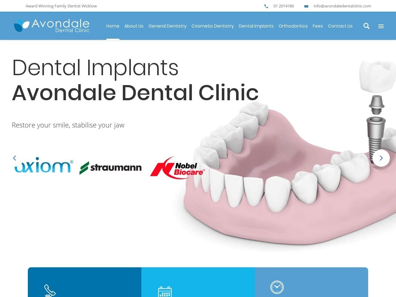 Avondale Dental  Clinic Website Screenshot from avondaledentalclinic.com