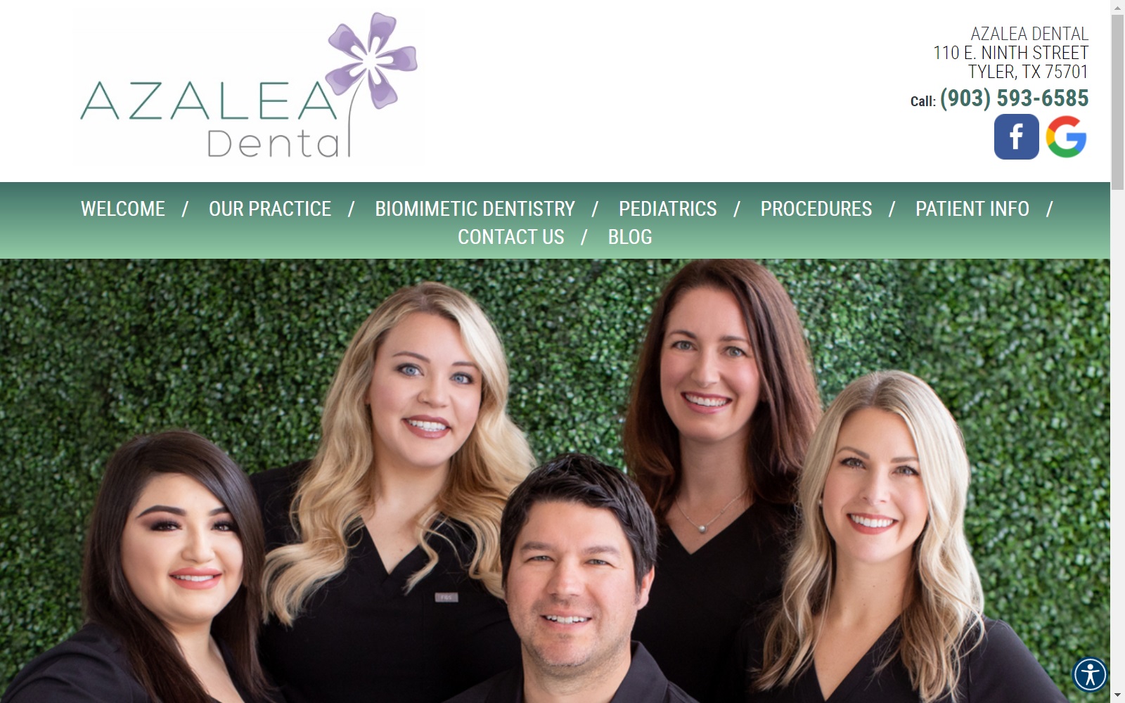 azaleadentalcare.com screenshot