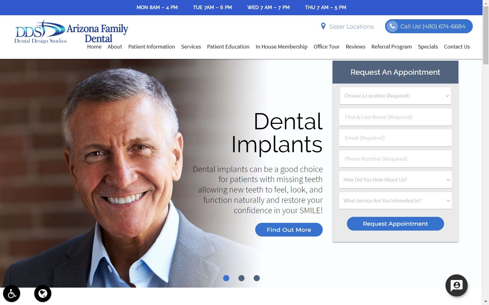 azfamilydental.com screenshot