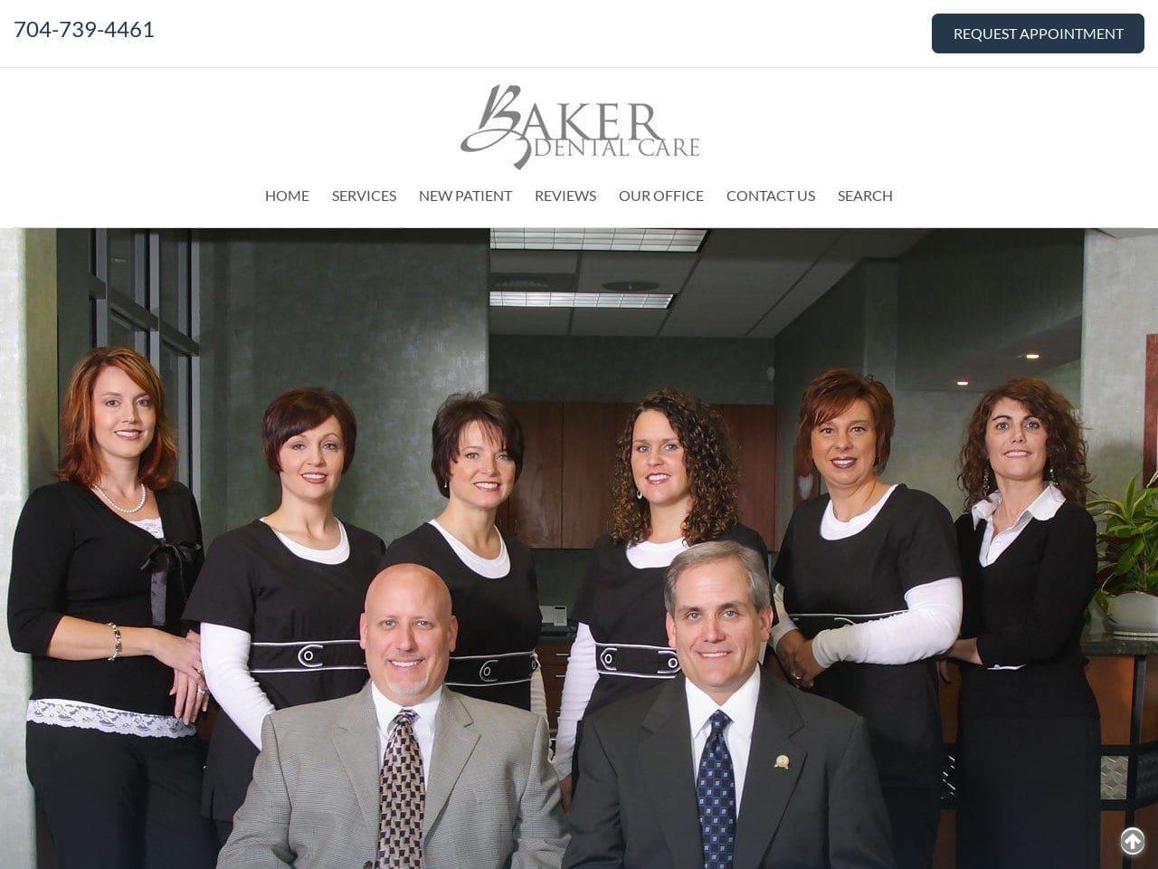 Baker Dental Care Website Screenshot from bakerdentalcare.com