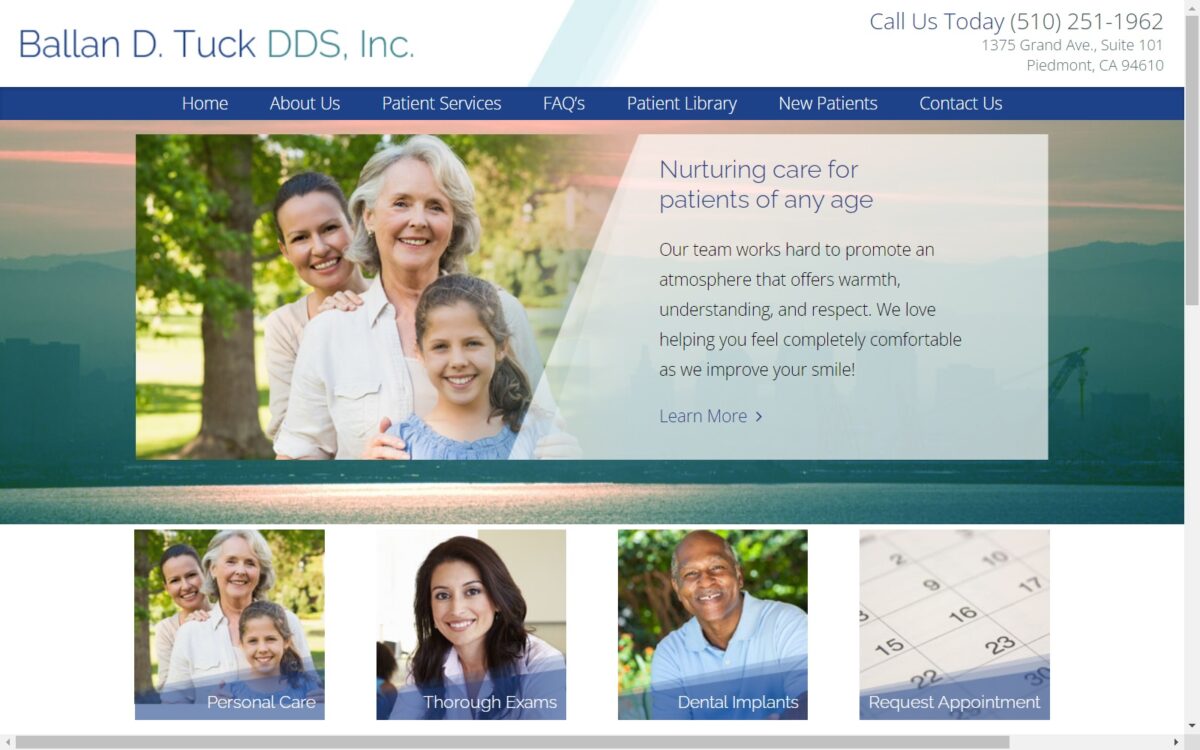 ballantuckdds.com screenshot