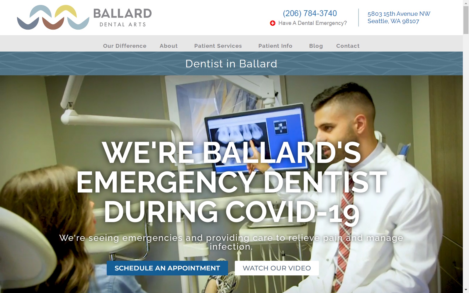 ballarddentalarts.com screenshot