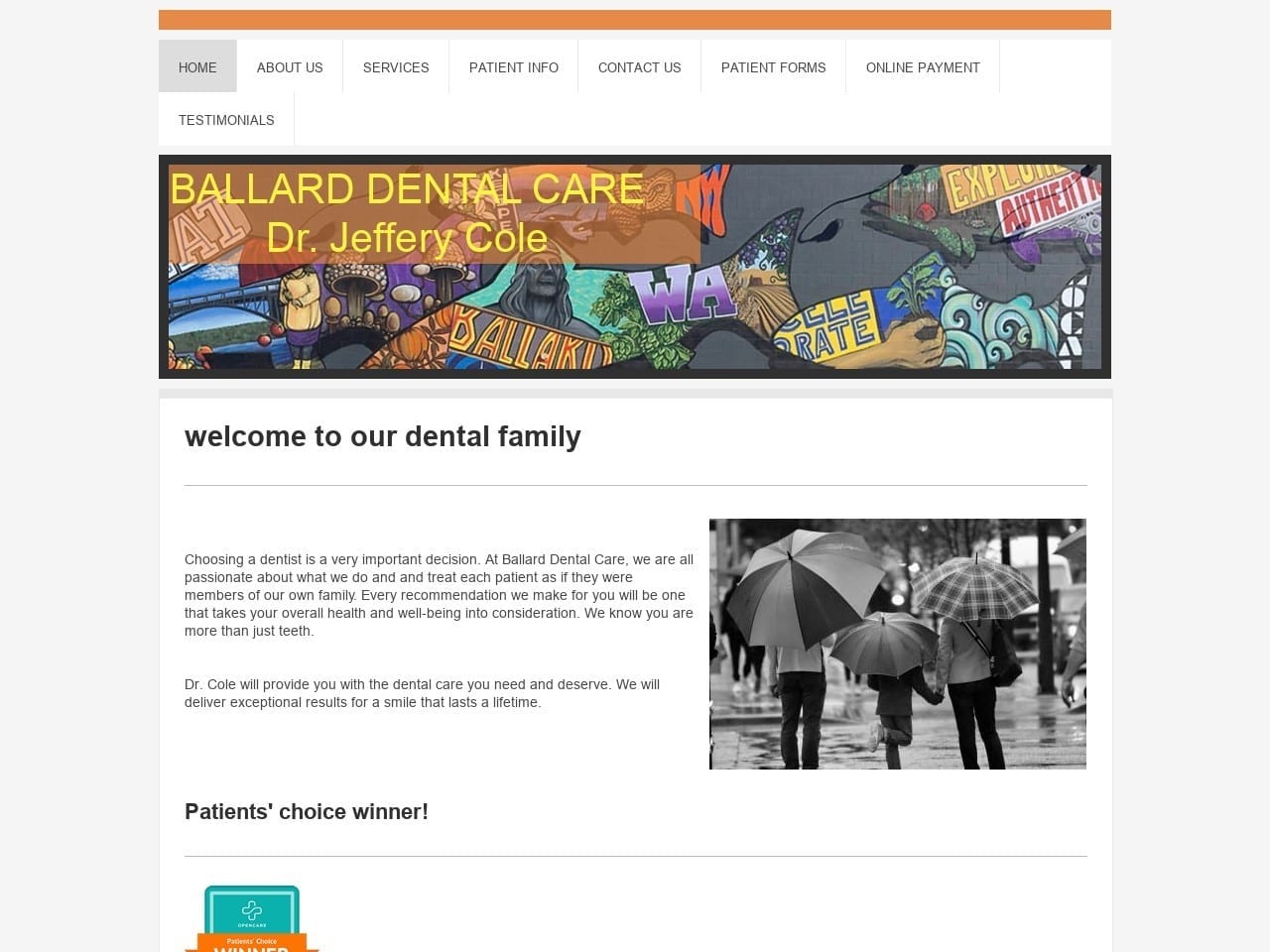 Dr. Irene V. Chasen DDS Website Screenshot from ballarddentalcare.com