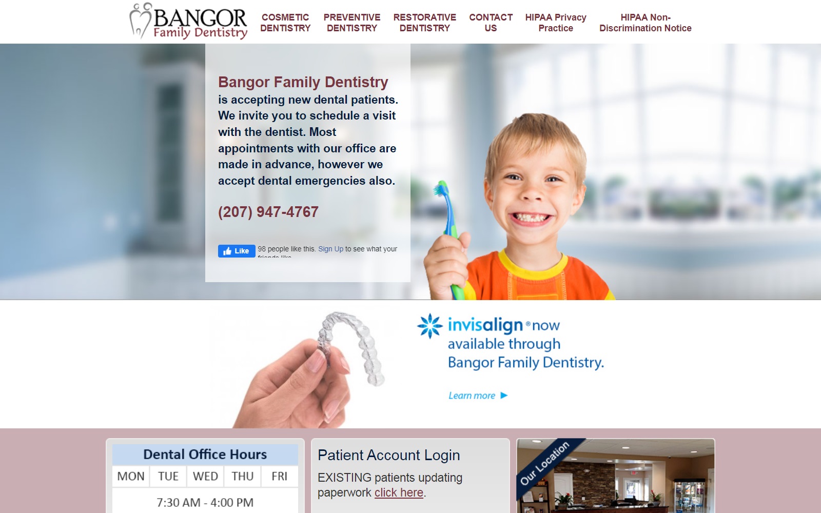 bangorfamilydentistry.com screenshot