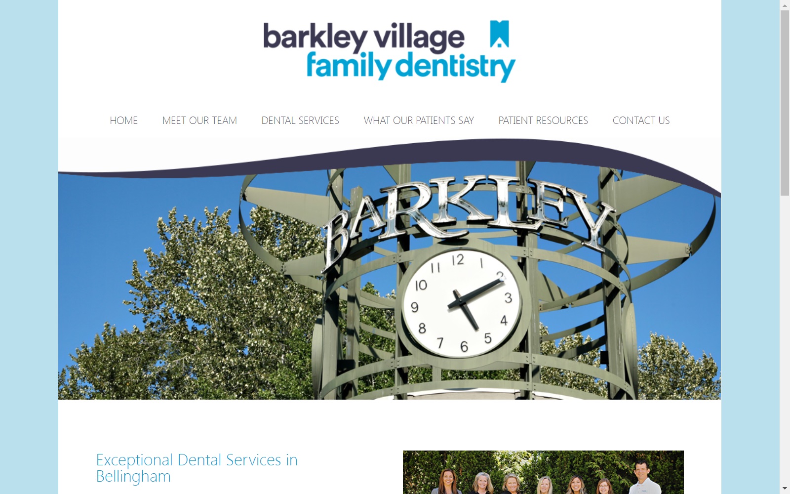 barkleyvillagefamilydentistry.com screenshot