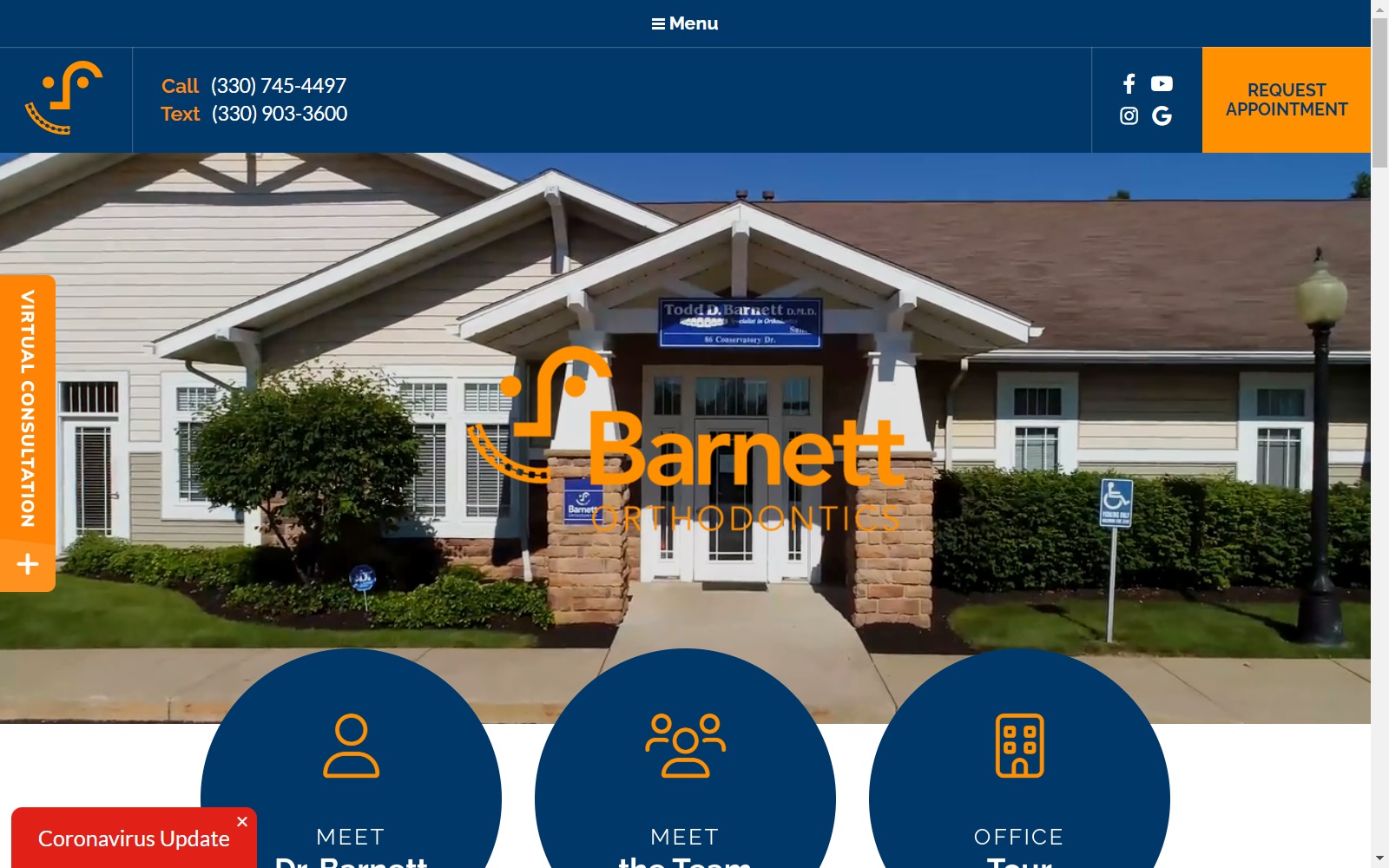 barnettortho.com screenshot