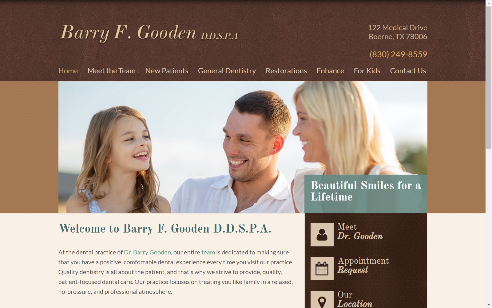 barryfgoodendds.com screenshot