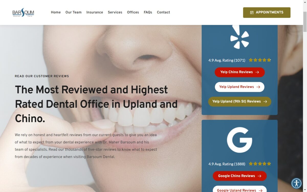 barsoumdental.com screenshot