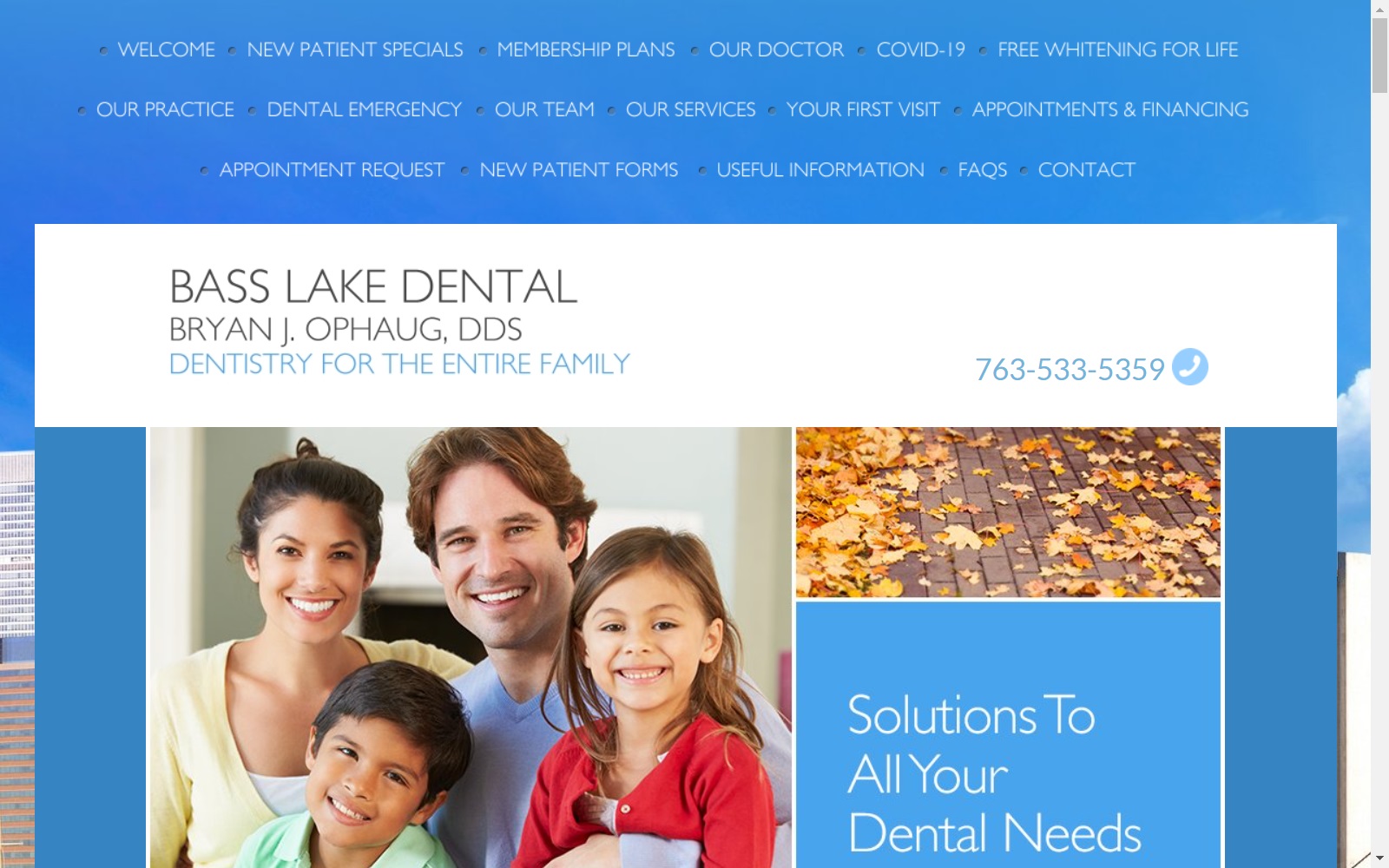 basslakedental.com screenshot