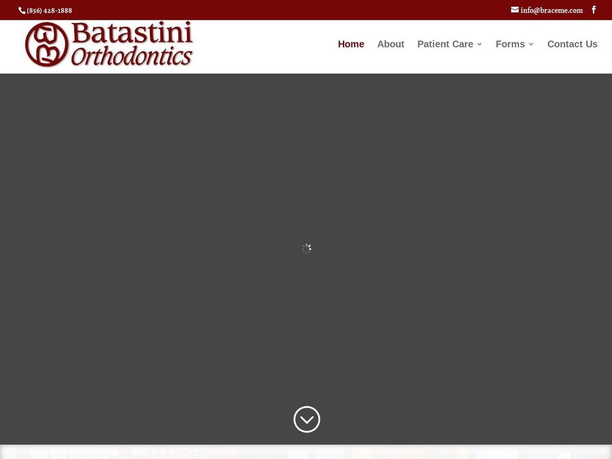 Batastini Orthodontics Website Screenshot from batastiniorthodontics.com