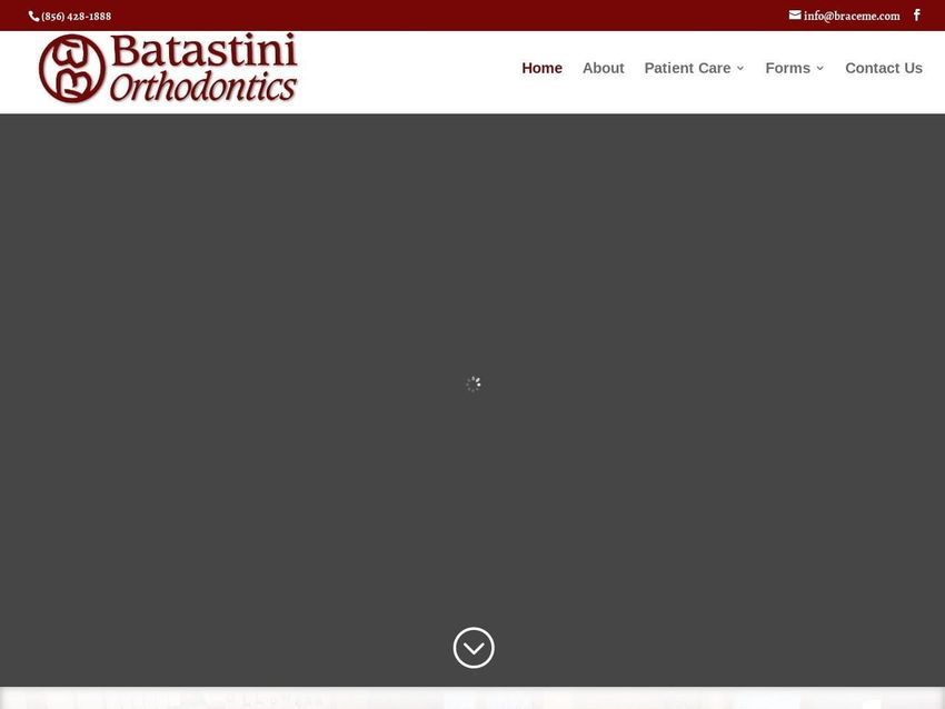 Batastini Orthodontics Website Screenshot from batastiniorthodontics.com