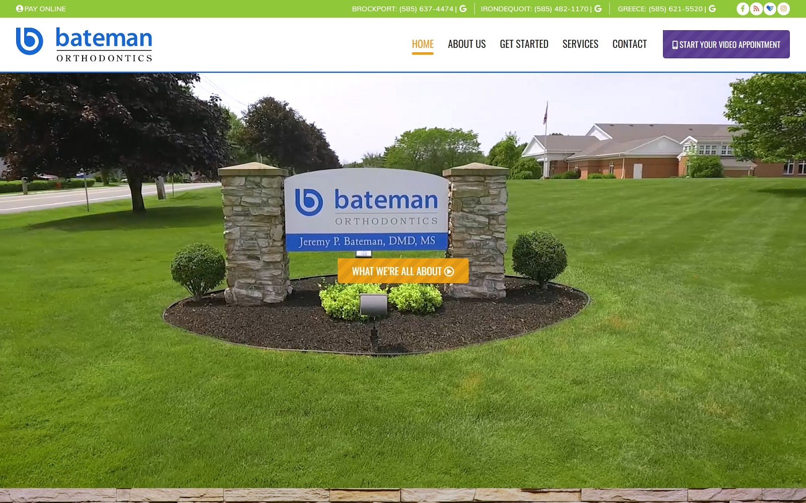 batemanorthodontics.com screenshot