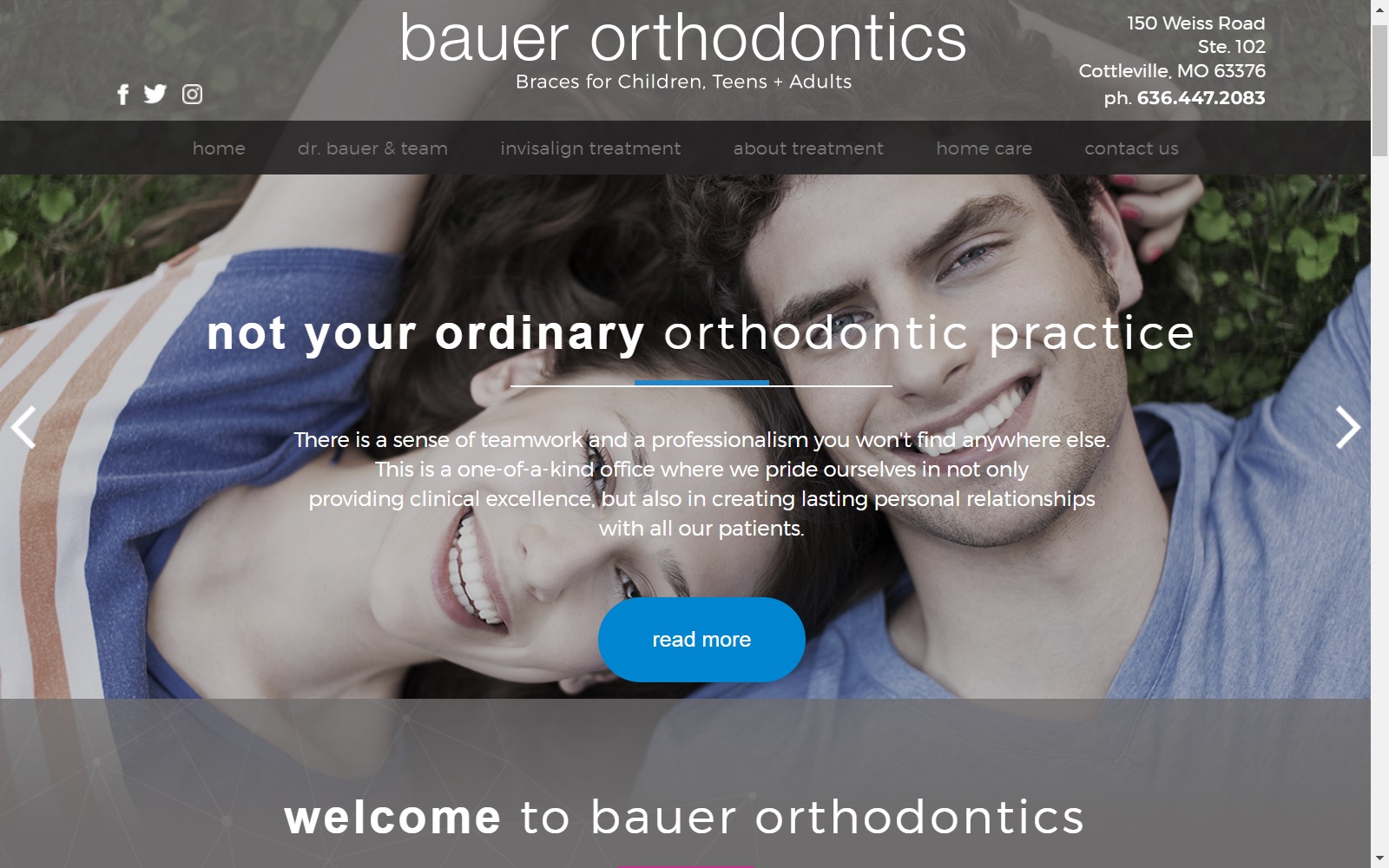 bauerortho.com screenshot