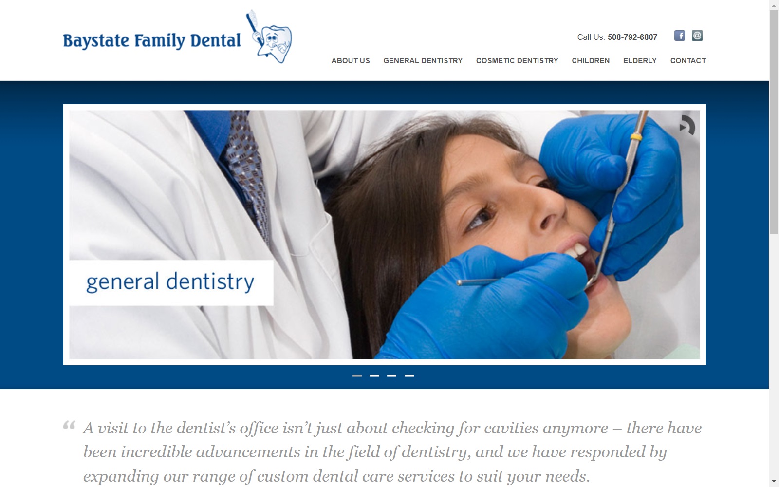 baystatefamilydental.com screenshot