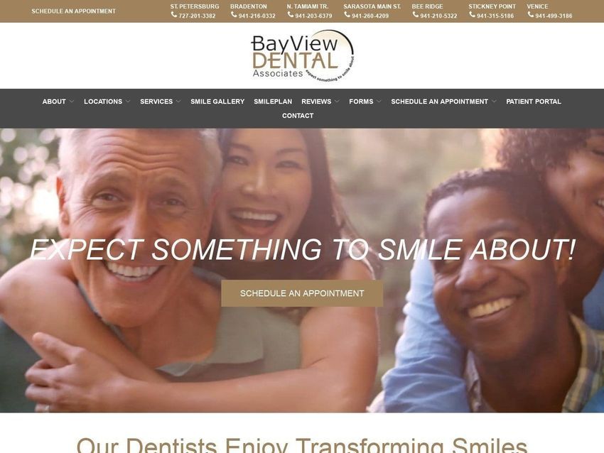 BayView Dental Associates Website Screenshot from bayviewdental.com