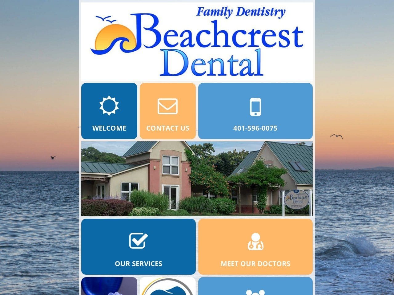 Beachcrest Dental Website Screenshot from beachcrestdental.com