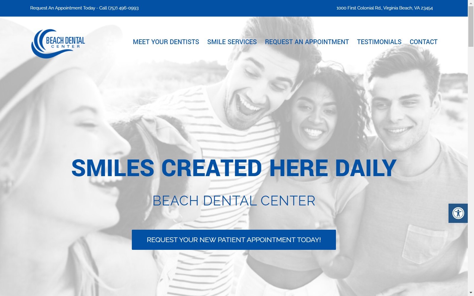 beachdental.com screenshot