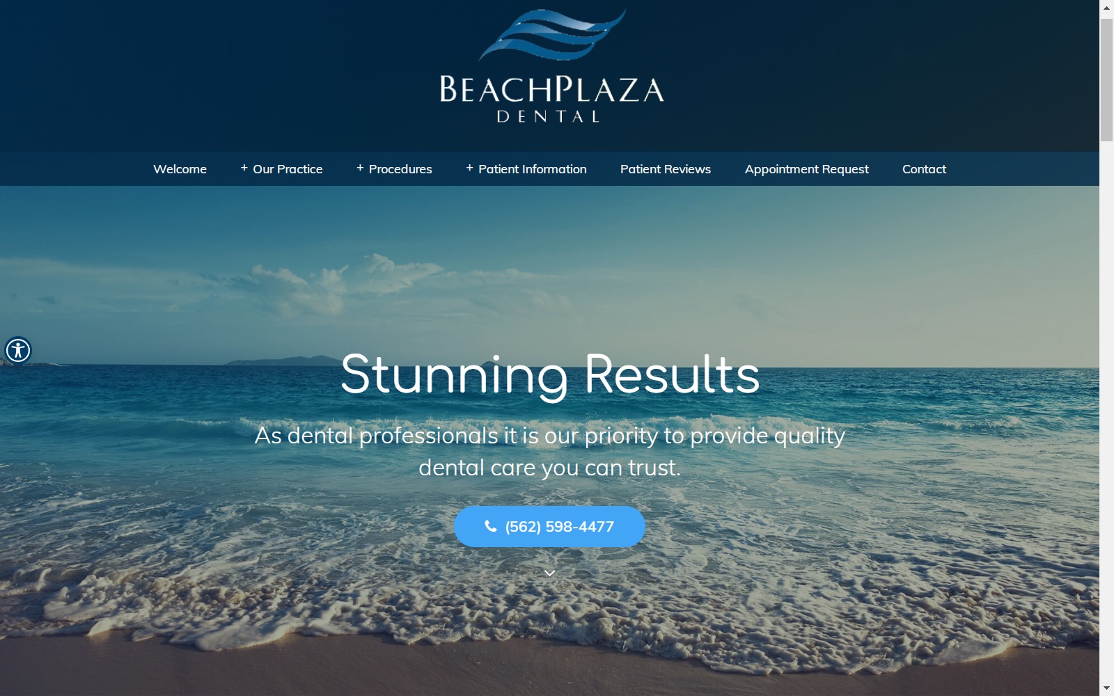 beachplazadental.com screenshot