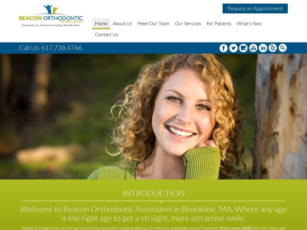 Beacon Orthodontics Website Screenshot from beaconorthodontics.com