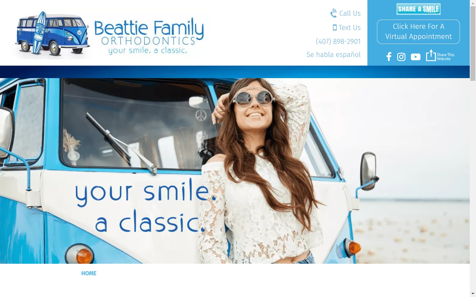 beattieortho.com screenshot