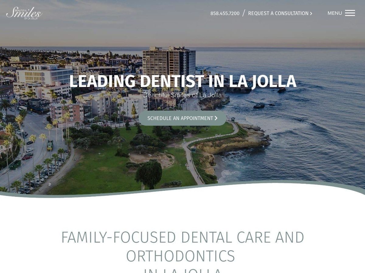 Beautiful Smiles of La Jolla Website Screenshot from beautifulsmileslajolla.com