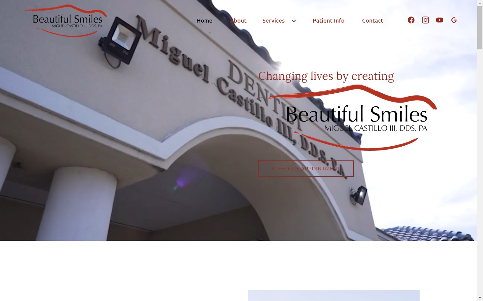 beautifulsmilesrgv.com screenshot