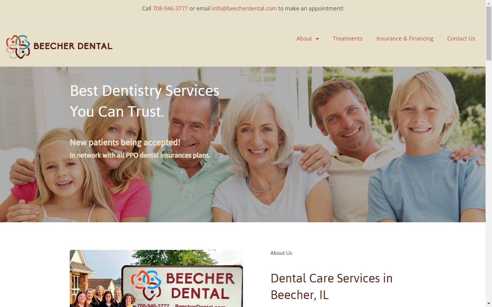 beecherdental.com screenshot