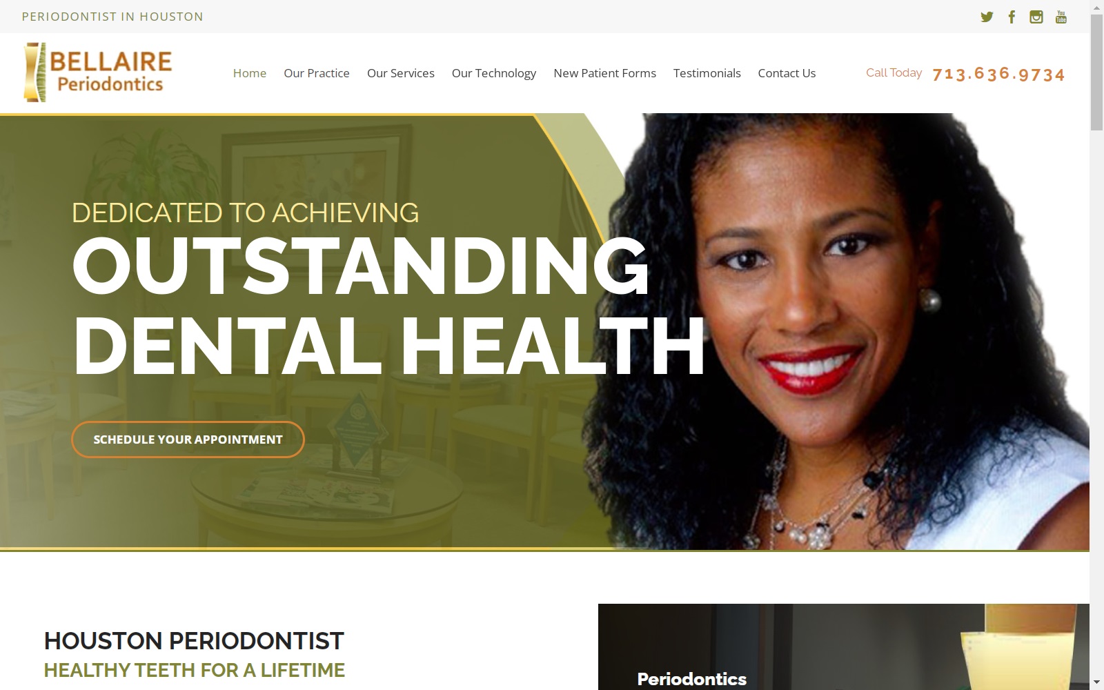 bellaireperiodontics.com screenshot