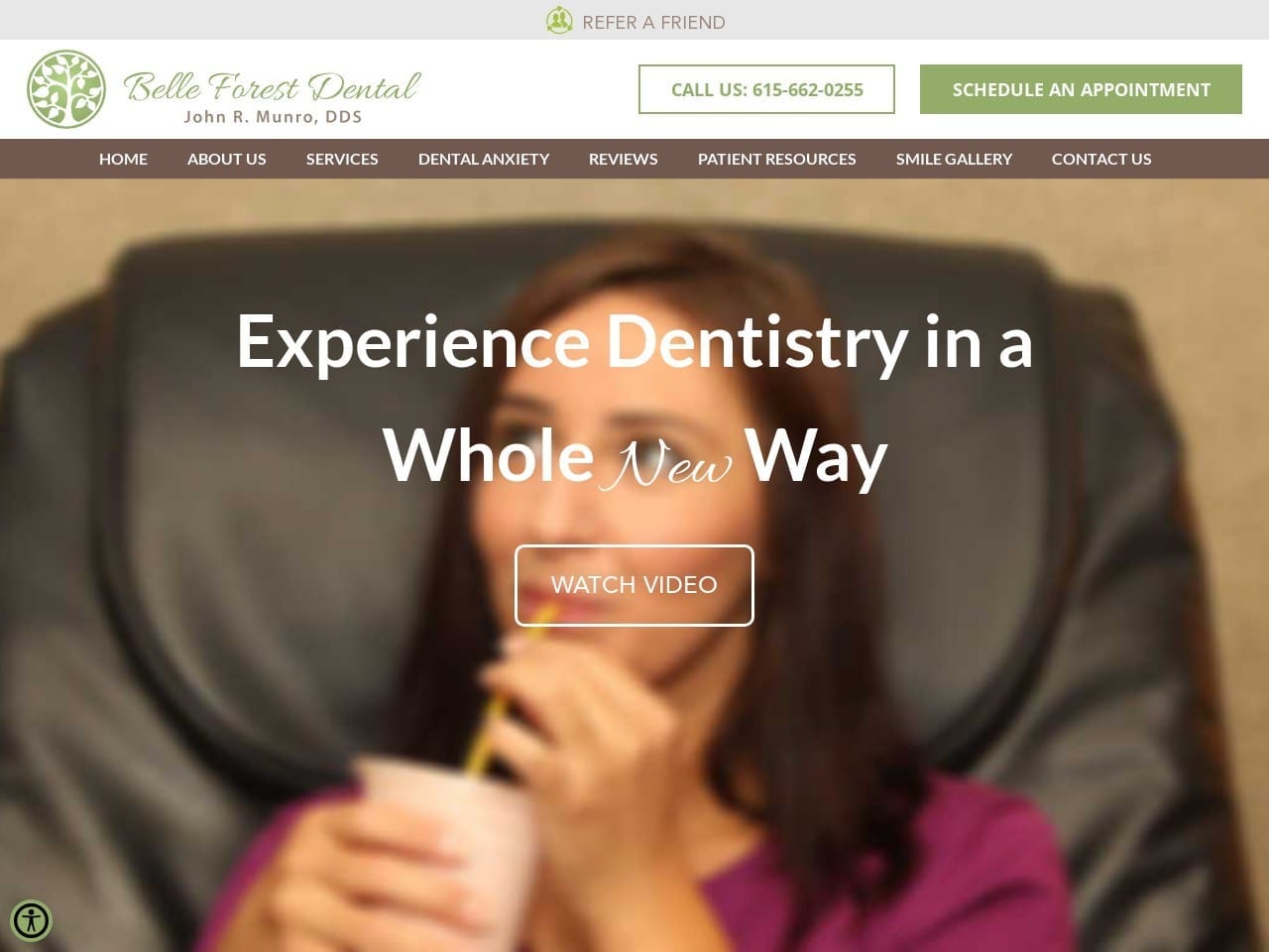 Belle Forest Dental Website Screenshot from belleforestdental.com