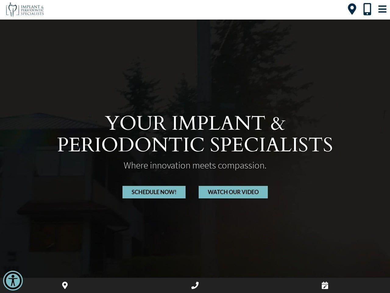 Implant and Periodontic Specialists of Bellevue Website Screenshot from bellevueperio.com