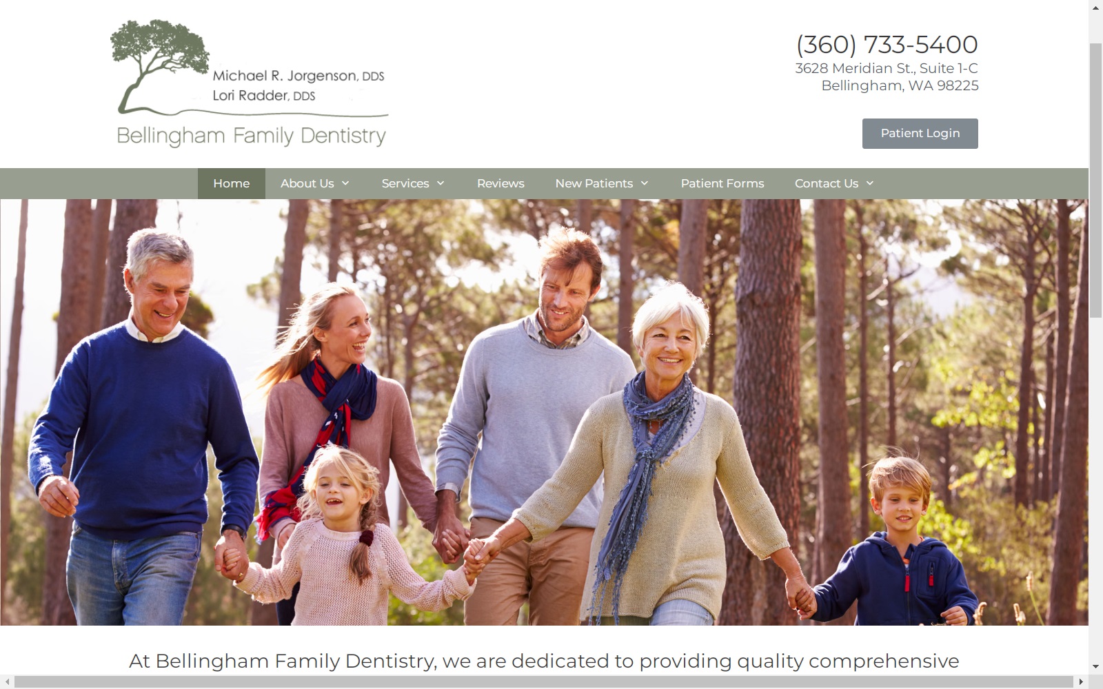 bellinghamfamilydentistry.com screenshot