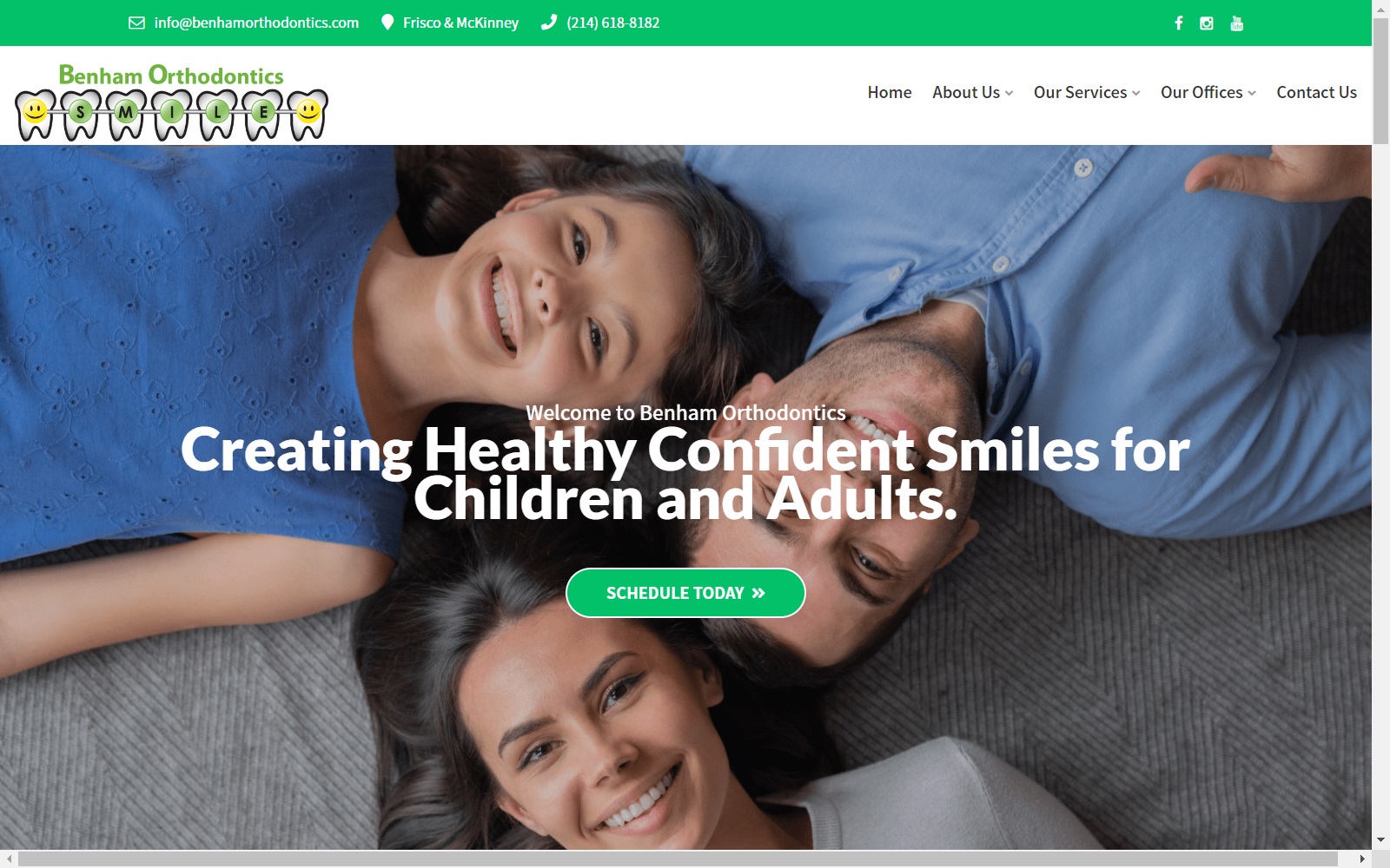 benhamorthodontics.com screenshot