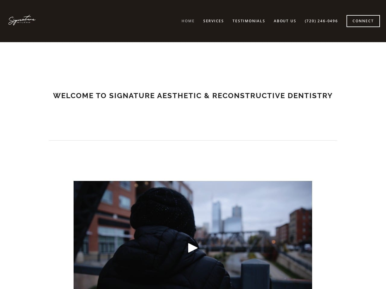 Bennett Signature Dentist Website Screenshot from bennettsignaturedentistry.com