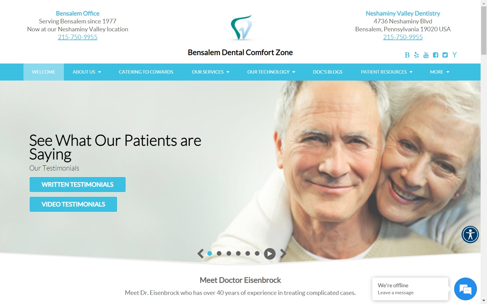 bensalemadultdentistry.com screenshot