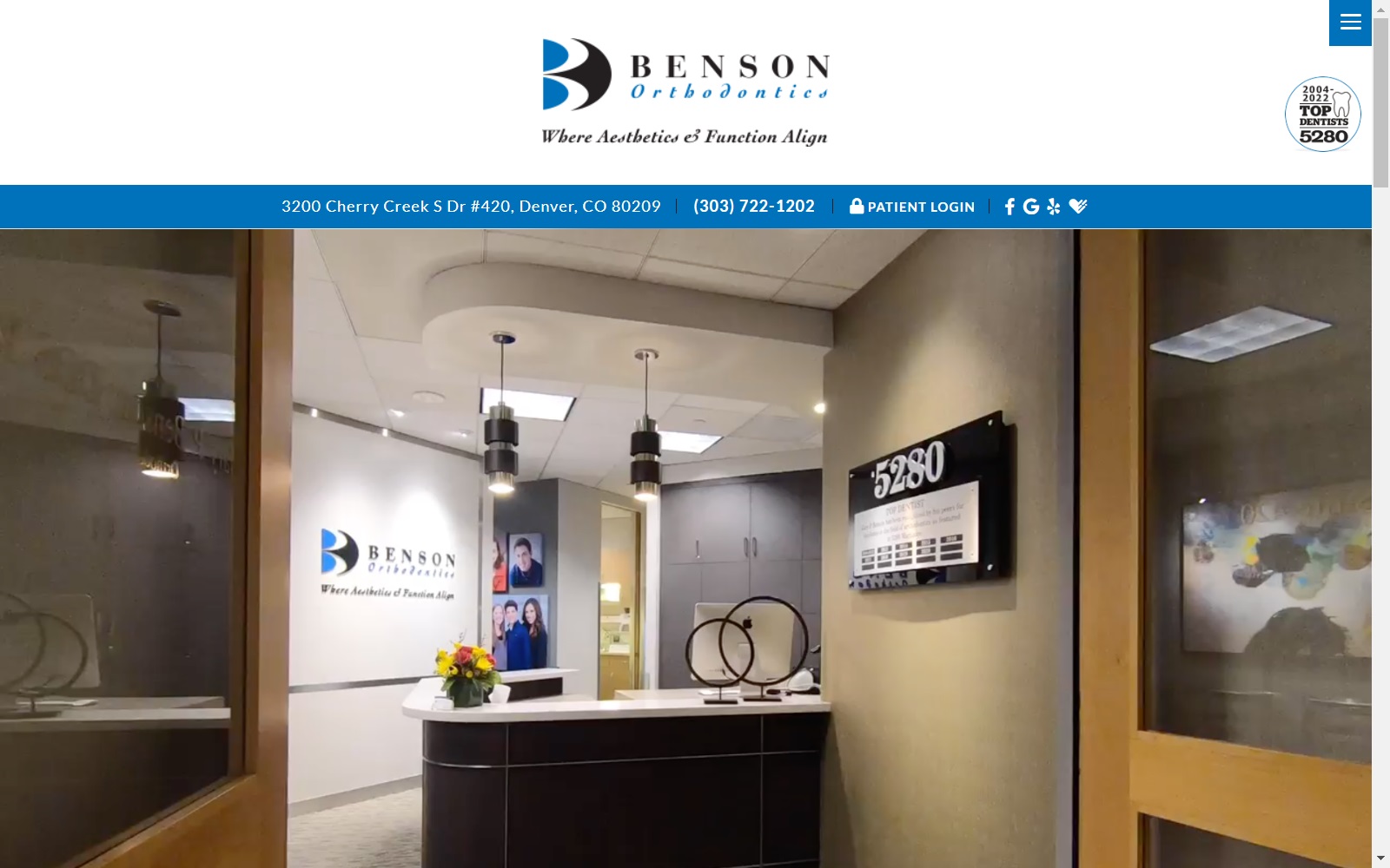 bensonortho.com screenshot