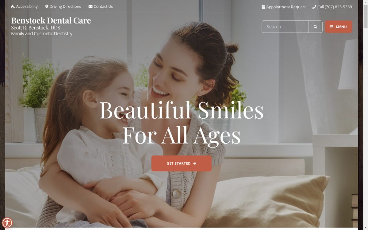 benstockdentalcare.com screenshot