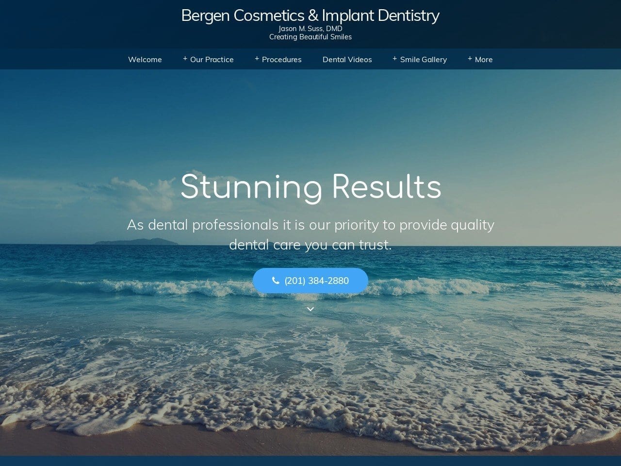 Bergen Dentistry Website Screenshot from bergendentistry.com