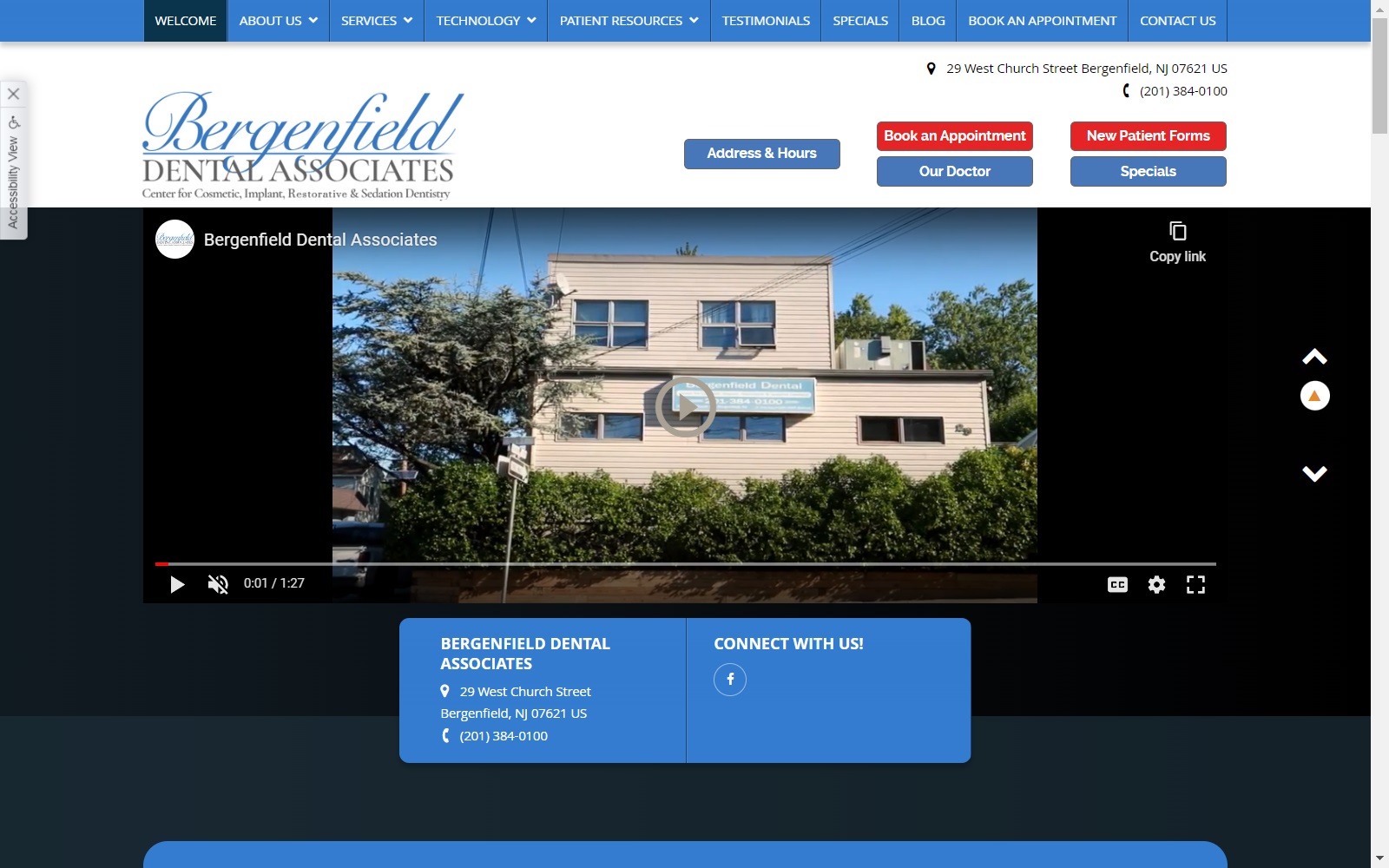 bergenfielddental.com screenshot