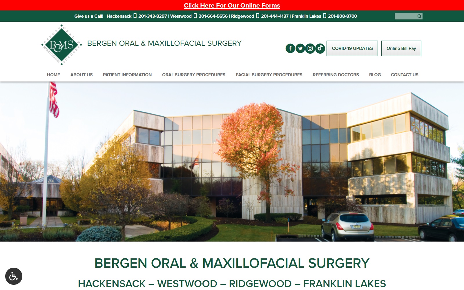 bergenoralsurgery.com screenshot