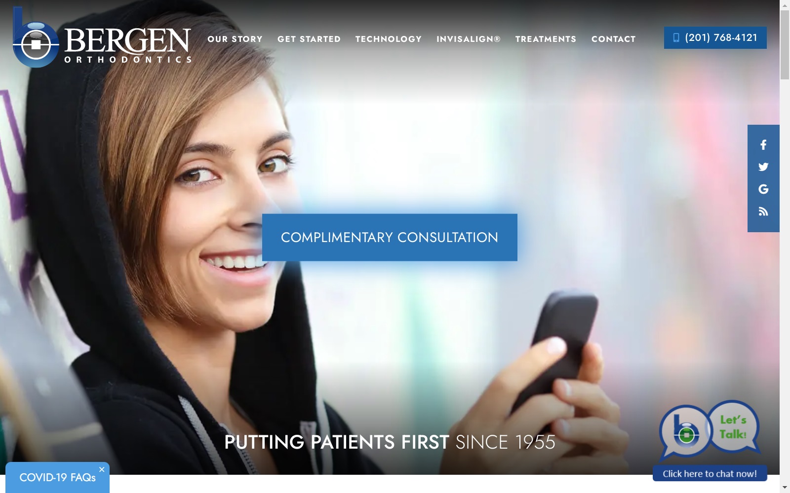 bergenortho.com screenshot