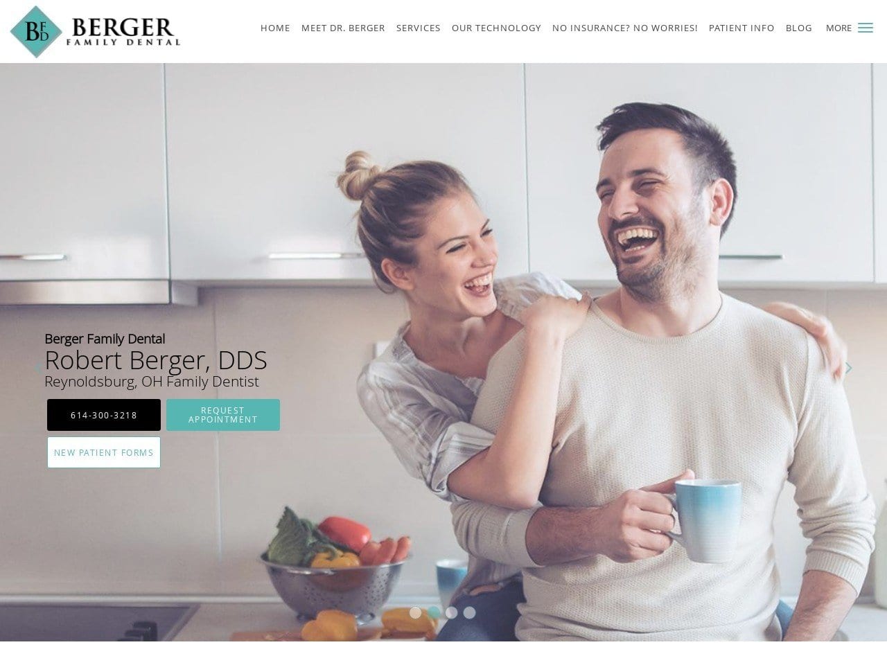 Berger Robert G DDS Website Screenshot from bergerfamilydental.com