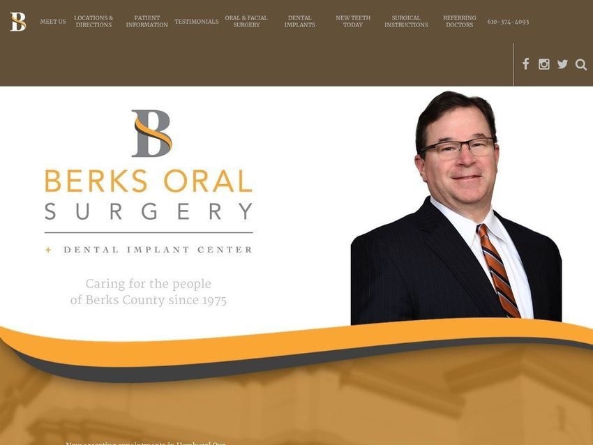 Berks Oral Surgery Ltd Website Screenshot from berksoralsurgery.com