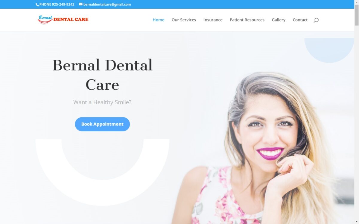 bernaldentalcare.com screenshot