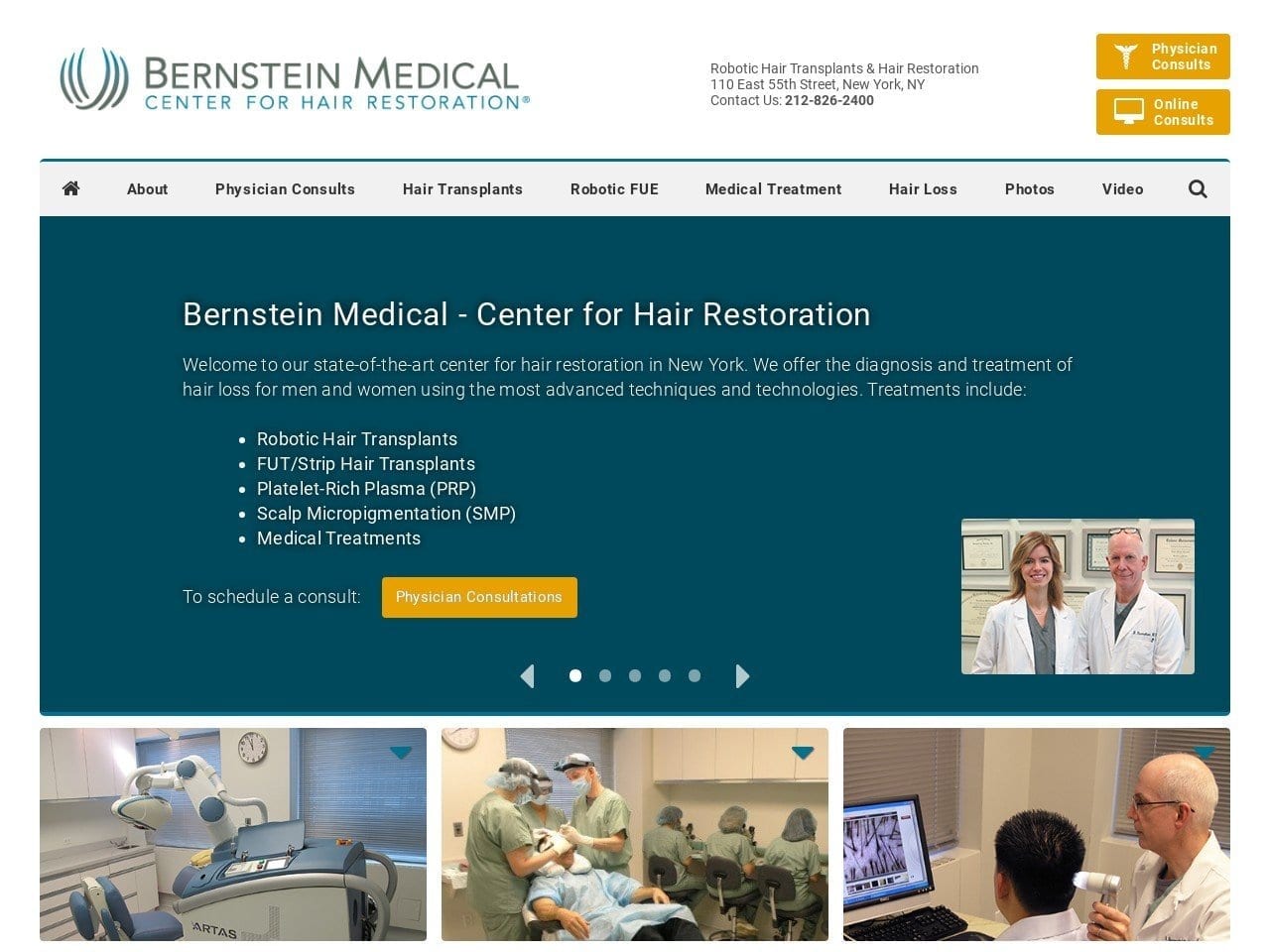 Bernstein Medical Website Screenshot from bernsteinmedical.com