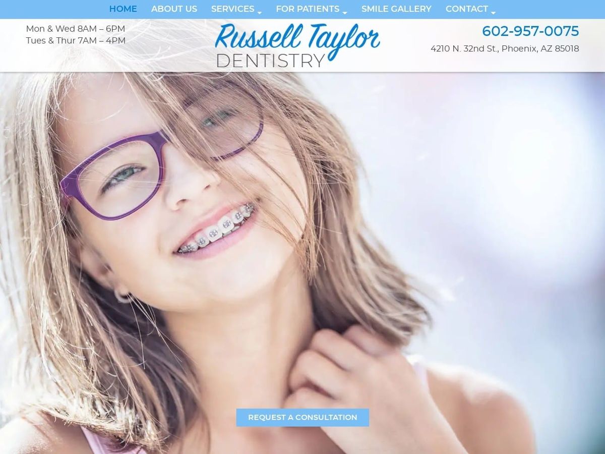 Camelback Dentist Website Screenshot from bestphoenixdentist.com