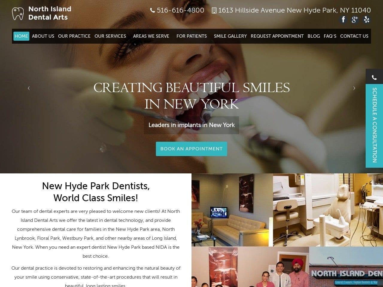 North Island Dental Arts Website Screenshot from bestsmilesontheisle.com