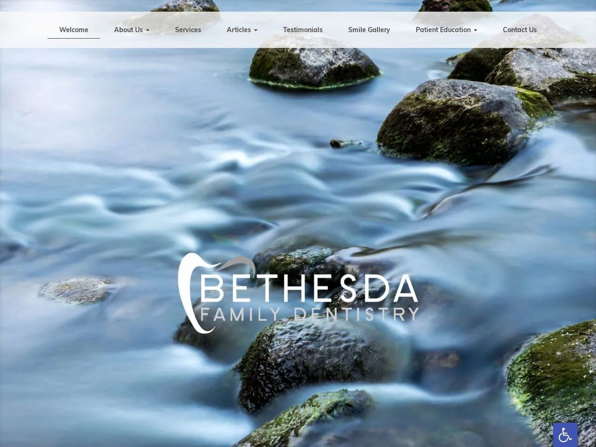 Bethesda Family Dentistry Website Screenshot from bethesdafamilydentistry.com