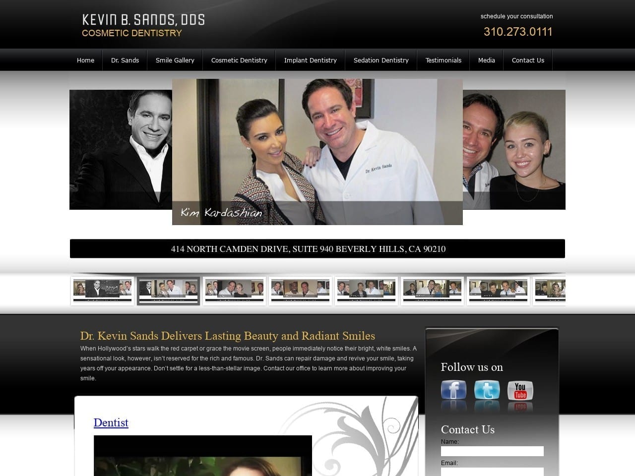 Dr. Armine Nazarian DMD Website Screenshot from beverlyhillsdentist.com